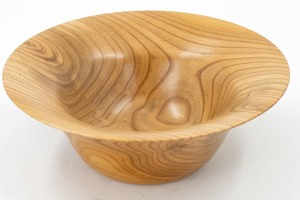 Bol en bois d'abricot naturel fait main, élégant bol de service en bois, vaisselle de cuisine écologique, disponible en gros pour l'exportation - Product Image 4