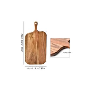 MN EXPORTS Planche à découper rectangulaire en bois d'acacia naturel, planche à découper professionnelle pour la cuisine, durable, passe au lave-vaisselle, fabriquée à la main - Product Image 4