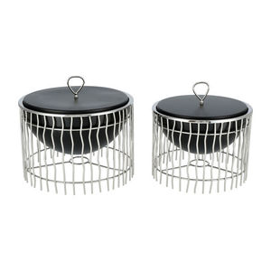 Modern Round Casserole Pot with Stainless Steel <b>Wire</b> Cage and Lid Durable Metal Design for General Use on Gas and Induction - Product Image 5