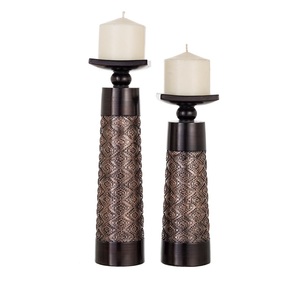 Rustic farmhouse wooden <b>candle</b> <b>holder</b> handcrafted from solid wood for tea light <b>candles</b> home office and table decoration - Product Image 1