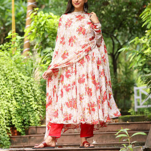 Women Printed Frock Elegant Casual Fashion <b>Dress</b> Beautiful Printed <b>Pattern</b> Soft Fabric Comfortable Fit For Women - Product Image 1