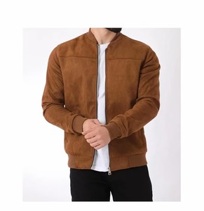 <b>Men's</b> Premium Goat <b>Suede</b> Bomber <b>Jacket</b> <b>Men's</b> Classic <b>Suede</b> Casual <b>Jacket</b> with Zipper <b>Men's</b> Vintage <b>Suede</b> <b>Jacket</b> Regular Fit - Product Image 1