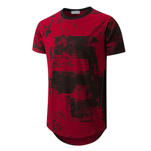 Camiseta de Secado Rápido para Hombre, 100% Poliéster, Impresión Digital, Logotipo Personalizado, Ropa Deportiva Transpirable, Venta al Por Mayor OEM - Product Image 1