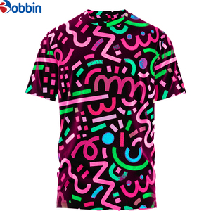 Camiseta Personalizada con Logotipo Sublimado, Cuello Redondo, Manga Corta, Teñida, de Spandex/Poliéster Antiencogimiento para Hombre, Venta Caliente - Product Image 5