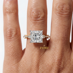 925 Silver Zircon Oval Cut 2.5 Ct Claw Setting Engagement <b>Ring</b> Three Stone Side Pear Shape Luxury Bridal Wedding <b>Ring</b> Party - Product Image 4