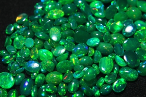 Opal Cabochon Natural Ethiopian Oval Cut Green Multi Color Rainbow <b>Fire</b> Smoky Treated Opal Jewelry Making - Product Image 5