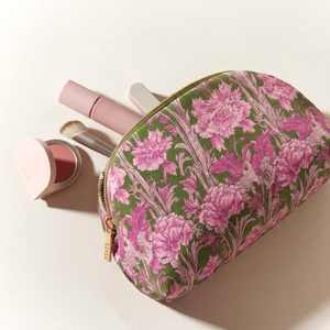 Floral Cosmetic Bag Large Capacity Zipper Toiletry Pouch Cotton <b>Makeup</b> Organizer Travel <b>Case</b> for Women - Product Image 6
