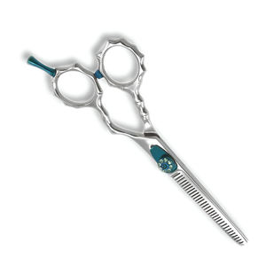 กรรไกรซอยผมระดับมืออาชีพ J2 ผลิตจากเหล็กกล้าไร้สนิมญี่ปุ่น พร้อมสกรูปรับระดับ สำหรับอุปกรณ์ร้านทำผม - Product Image 4