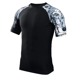 Men Wolf Print <b>Compression</b> <b>Shirt</b> Quick Dry Gym Wear Fitness Rash Guard MMA Sports T <b>Shirt</b> Custom Logo OEM - Product Image 1