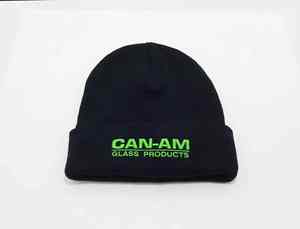 Gorros de lana cálidos personalizables con parches de logotipo tejidos a medida, diseño de camuflaje, para hombre - Product Image 2