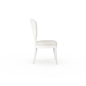 Chaises de salle à manger modernes avec coussins en tissu doux et pieds en bois de caoutchouc, design peint pour meubles de salle à manger - Product Image 3