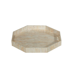 Plateau de service rond multifonctionnel moderne en nacre et os incrustés, taille personnalisée, pour café et thé, vente en gros - Product Image 5