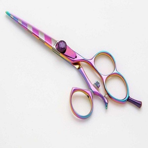 Professional <b>Barber</b> Scissors 5.5'' 6"JP 440C Sharp <b>Blade</b> Tip Hair Cutting Thinning Swivel - Product Image 6