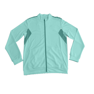 Blouson de sport pour homme à blocs de couleur, col montant, fermeture éclair, coupe droite, en polyester, idéal pour le printemps - Product Image 3