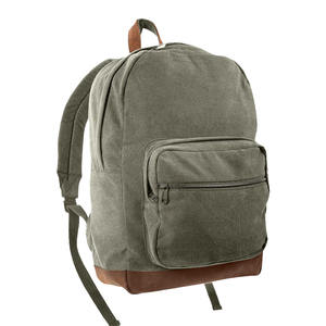 Mochila de lona vintage de alta calidad, personalizada con logotipo propio, para portátil grande, ideal para libros, éxito de ventas al por mayor. - Product Image 2