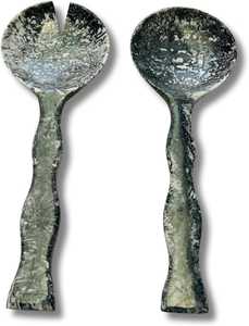 Premium Quality Handmade Eco-Friendly <b>Resin</b> Salad Server Set Customized Logo Texture Decorative Salad Spoon Fork <b>Resin</b> <b>Crafts</b> - Product Image 3