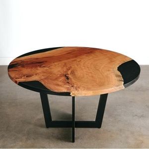 Premium Handmade Eco-friendly <b>Epoxy</b> Resin Wood Coffee <b>Table</b> Modern Luxury Design Round Durable Waterproof Craftera Exports - Product Image 4