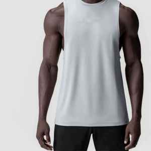 Débardeur sans manches pour homme, col rond, couleur unie, respirant, tricoté, vêtement décontracté - Product Image 2