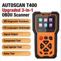 Herramienta de Diagnóstico de Automóviles 3 en 1, Escáner OBD2 con Salida de Señal y Prueba de Componentes, Relé de Inyector, Pantalla a Color Portátil