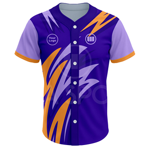 เสื้อเบสบอลแบบสั่งทำพิเศษ ไซส์พลัส คุณภาพสูง ระบายอากาศได้ดี แห้งเร็ว เหมาะสำหรับฤดูร้อนและฤดูใบไม้ผลิ ชุดทีม OEM ODM ผู้ผลิต ผู้จัดจำหน่ายขายส่ง - Product Image 2