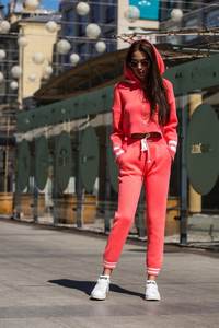 Último diseño señoras bordado polar pulóver Sudadera con capucha personalizado algodón poliéster de talla grande Casual entrenamiento invierno lavado otoño - Product Image 4