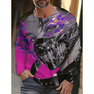 Men Beautiful Young Girl Pattern T <b>Shirt</b> For Men Cool Machinery 3D Print T <b>Shirts</b> Autumn Casual Loose O Neck Unique Design - Product Image 2