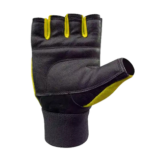 Guantes Deportivos de Medio Dedo con Soporte para Muñeca, de Cuero Duradero, Unisex, con Cierre de Gancho y Bucle Antideslizante, para Protección de Manos en Deportes al Aire Libre y Fitness - Product Image 4