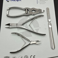Ensemble de manucure et pédicure professionnel de haute qualité, outils durables en acier inoxydable, coupe-ongles pour les orteils, lime à ongles pour les pieds, ensemble de toilettage
