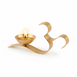 Luxury OM Diya Handmade Traditional Puja <b>Lamp</b> Bulk Supply & Wholesale for Best Price - Product Image 1