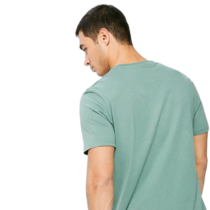 T-shirts personnalisés pour hommes, respirants, anti-rides, pour la musculation, à manches courtes, 100% coton blanc, col rond, blancs - Product Image 3
