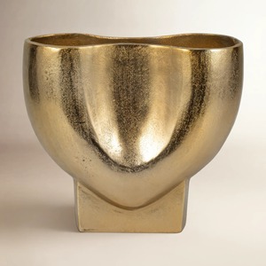Vase de table moderne en laiton, finition dorée, fait main, pot de fleurs décoratif pour la décoration intérieure de la maison - Product Image 6