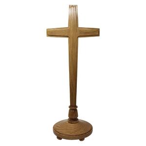 Croix murale en bois superposée de designer, faite à la main, écologique, décoration artistique religieuse chrétienne pour église, salle de prière, maison, Diwali - Product Image 3