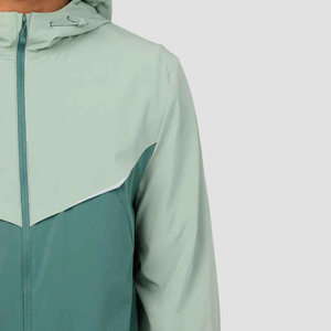 Ensemble coupe-vent vintage pour homme, respirant, en polaire légère, décontracté, grande taille, séchage rapide, design 2-en-1, à capuche, imperméable - Product Image 3
