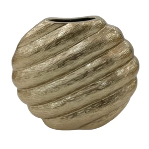 Jarrón Redondo Circular para Flores, Plantas Artificiales, Maceta, Precio al por Mayor, Diseños Personalizados Hechos a Mano, Jarrones de Metal, Suministros de Decoración para Eventos - Product Image 1