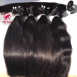 Cheveux vierges bruts vietnamiens vente en gros faisceaux Machine Double trame naturelle droite haute qualité 100% Remy cheveux VQ cheveux 100gr - Product Image 1
