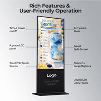 Écran publicitaire numérique interactif infrarouge pour supermarché, support d'affichage publicitaire, écran de 43 pouces et 49 pouces