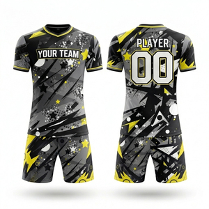 Maillots de football en gros respirants de haute qualité, en mesh, pour clubs, uniformes personnalisés - Product Image 2