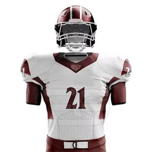 Ensemble d'uniformes de football pour sports d'équipe, tissu flexible à séchage rapide, adapté à l'entraînement et à la compétition, uniforme de football américain - Product Image 4