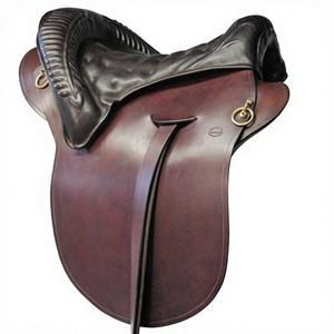 Silla de montar ecuestre de cuero genuino negro de calidad duradera BS International NA80 para carreras de caballos, de madera sostenible SUS304 - Product Image 2