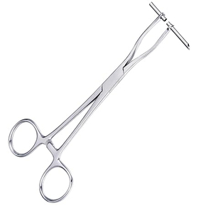 Pince à Septum Extra Longue en Acier Inoxydable Argenté, Outil Professionnel Durable à Prise Sûre, Personnalisable avec Logo, pour Piercing Nez et Corps - Product Image 1