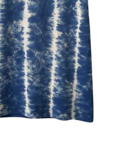 T-shirt bleu tie-dye pour homme, col rond, manches courtes, coton, streetwear décontracté, lavage vintage, personnalisable, OEM, fournisseur en gros de t-shirts - Product Image 6