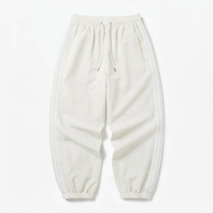 Custom Activewear <b>Men</b> Loose Fit Windbreaker <b>Joggers</b> Breathable <b>Nylon</b> Triple Stripe Baggy Track Pants - Product Image 6