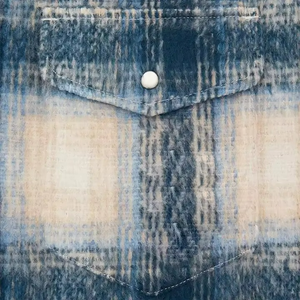 Chemise en flanelle d'hiver sur mesure de haute qualité pour hommes, manches longues, à carreaux, boutonnée, coupe ample - Product Image 5