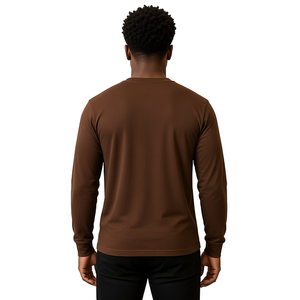เสื้อยืดแขนยาวผู้ชาย Iota Phi Theta สีน้ำตาล ตั้งก่อตั้งปี 1963 ตัวอักษรกรีกสีทอง คอกลม ผ้าฝ้าย เสื้อผ้าลำลองสำหรับกลุ่มพี่น้องนักศึกษา - Product Image 2