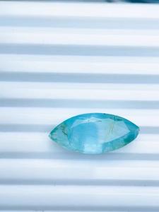 Aguamarina natural talla marquise 12.92 CTS color azul cielo premium excelente claridad calidad fina piedra preciosa de coleccionista - Product Image 1