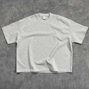 Camiseta OEM de Alta Calidad 100% Modal, Corte Cuadrado, 300gsm, Casual, Oversize, para Hombre, con Estampado Digital, Personalizable - Product Image 1