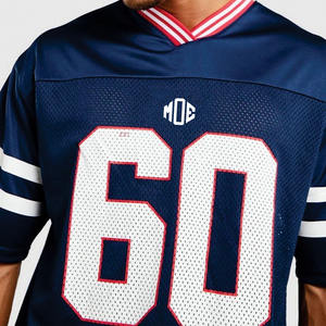 Maillot de football américain pour homme de qualité supérieure, style maille respirante à manches courtes avec numéro, vente en gros - Product Image 5