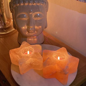 Lámpara de Sal con Forma de Estrella, Precio al por Mayor, 100% Sal del Himalaya Pura, Lámpara de Sal con Forma de Estrella, Recién Llegada - Product Image 2