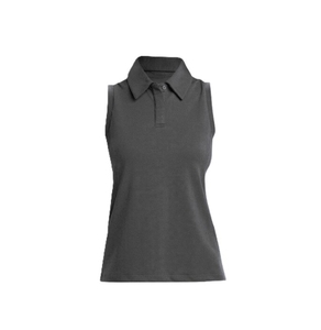 Débardeur sans manches en tricot sportif pour femme, col montant, haute qualité, respirant, vêtements décontractés d'été pour femme, logo personnalisé - Product Image 1