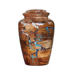 Urnes en laiton faites à la main pour cendres humaines avec emballage personnalisé d'Inde - Product Image 4